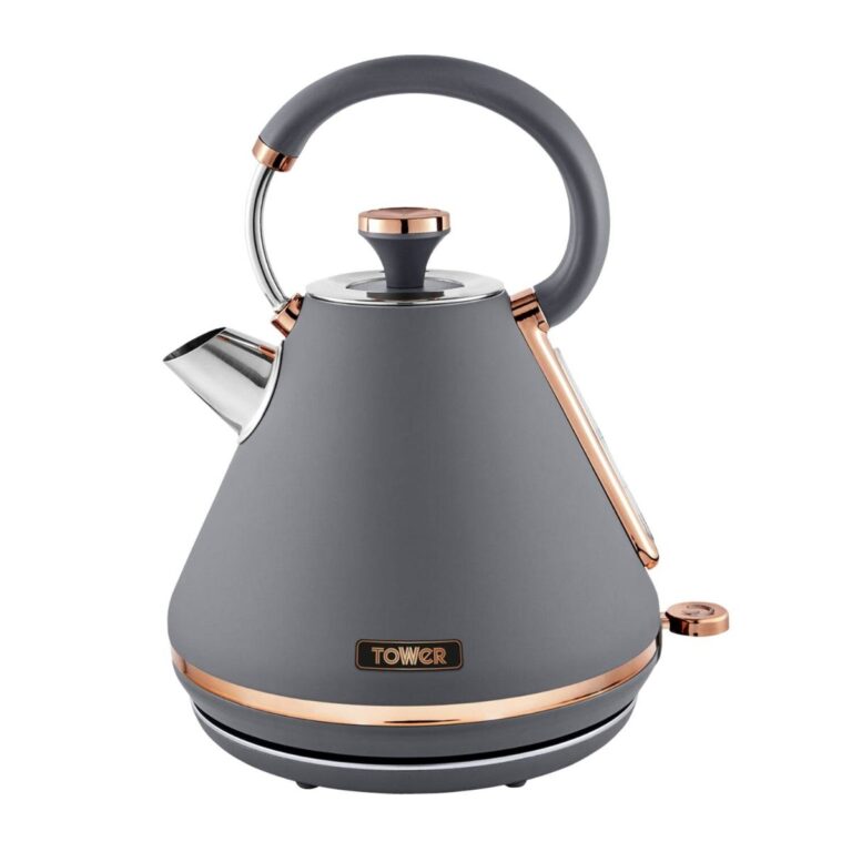 Tower Cavaletto 1.7-Litre 3kW Kettle - Grey and Rose Gold, Grey