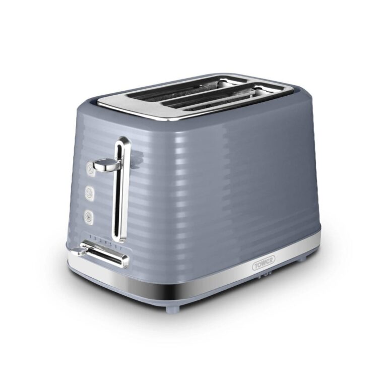 Tower Saturn 920W Two-Slice Toaster - Grey, Grey