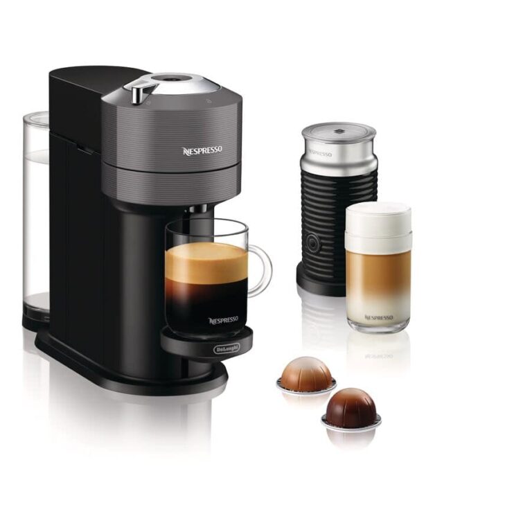 Delonghi Nespresso Vertuo Capsule Coffee Machine with Aeroccino Milk Frother Grey - Grey