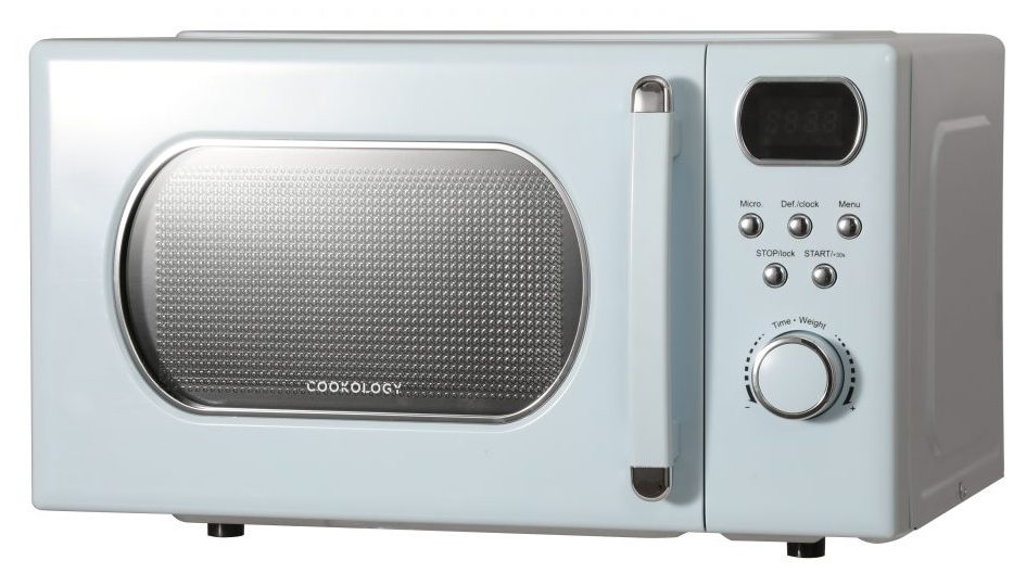 20L Retro 800W Microwave - Baby Blue