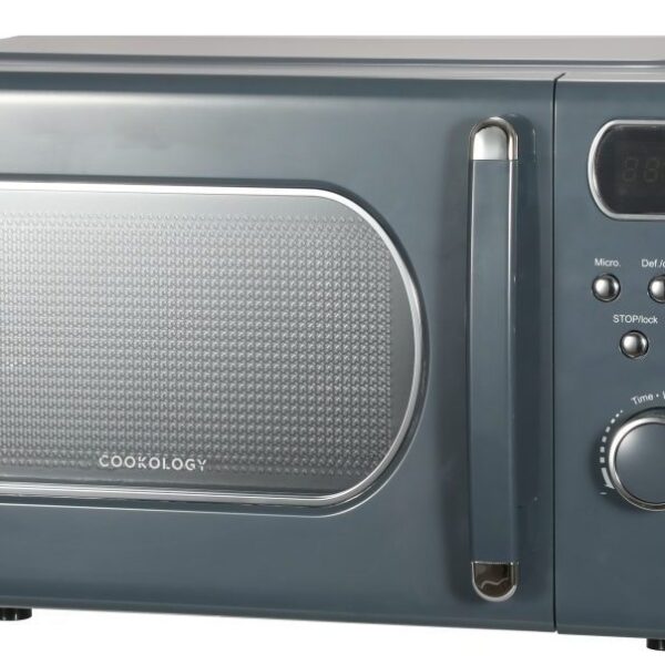 20L Retro 800W Microwave - Grey