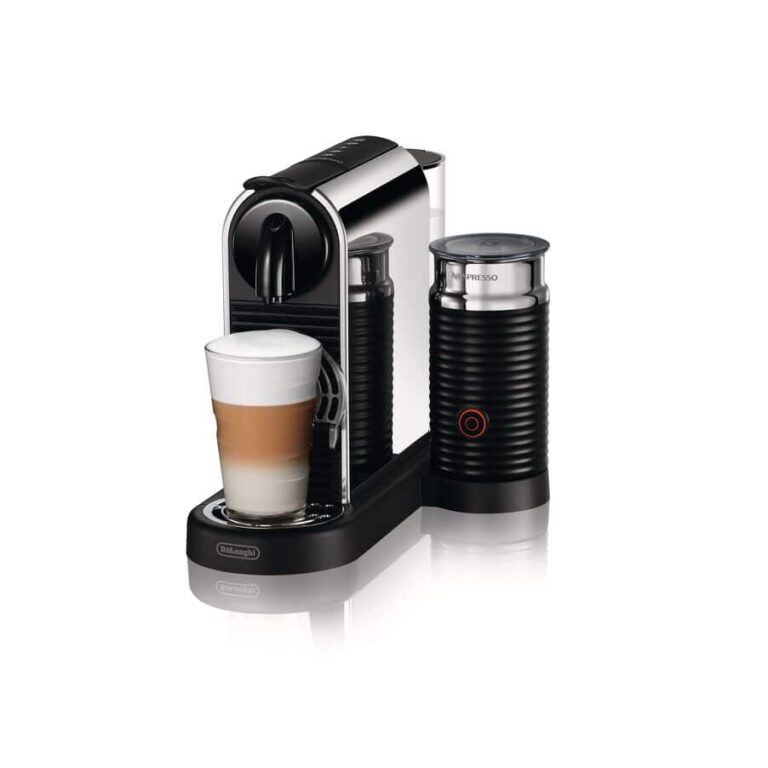 Delonghi Nespreso Citiz Platinum Coffee Machine with Aeroccino Milk Frother Platinum Edition - Metal