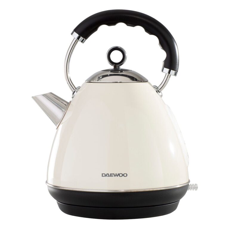 Daewoo SDA1576 Kensington 1.7L 3KW Pyramid Kettle - Cream, Cream