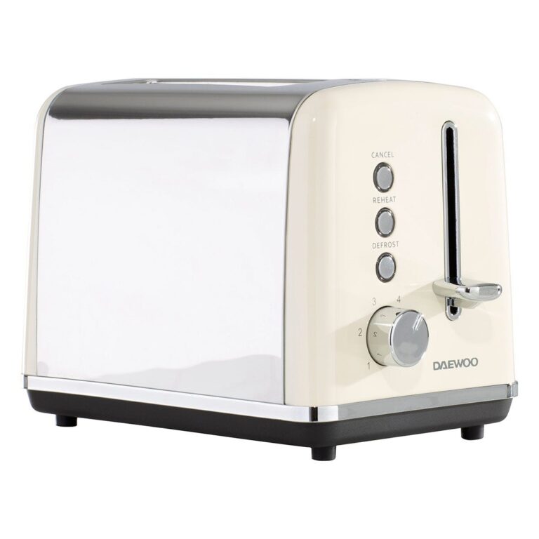 Daewoo SDA1582 Kensington 2-Slice Toaster with 6 Settings - Cream, Cream