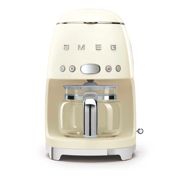 Smeg DCF02CRUK 50s Retro Style 1050W Drip Filter Coffee Machine - Cream, Cream