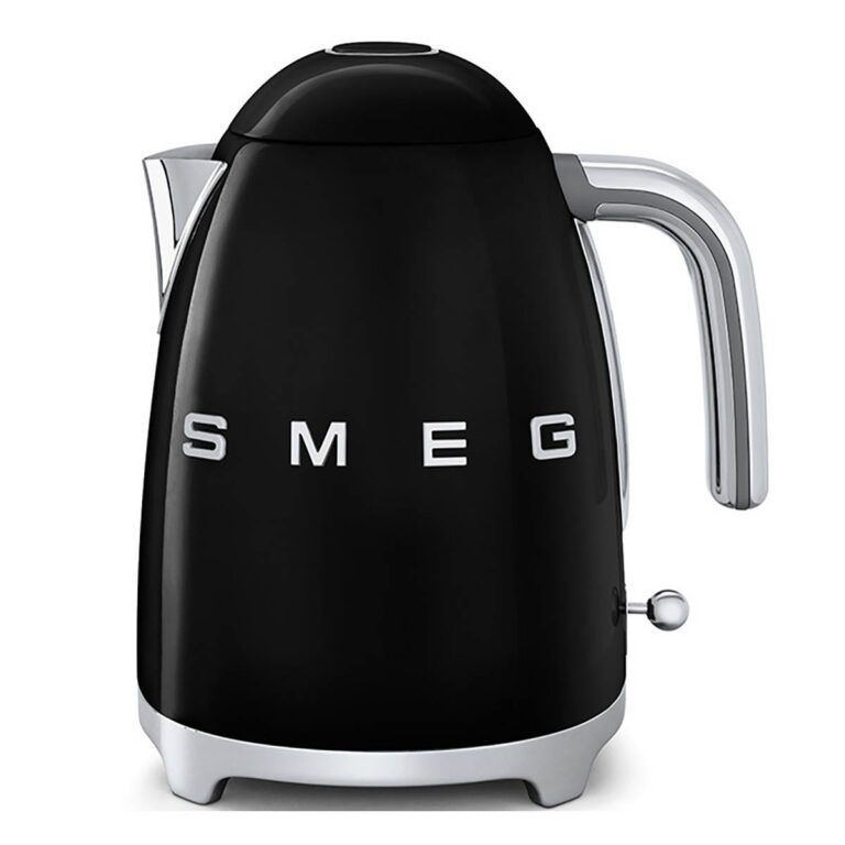 Smeg KLF03BLUK 50s Retro Style 1.7L 3KW Jug Kettle - Black, Black