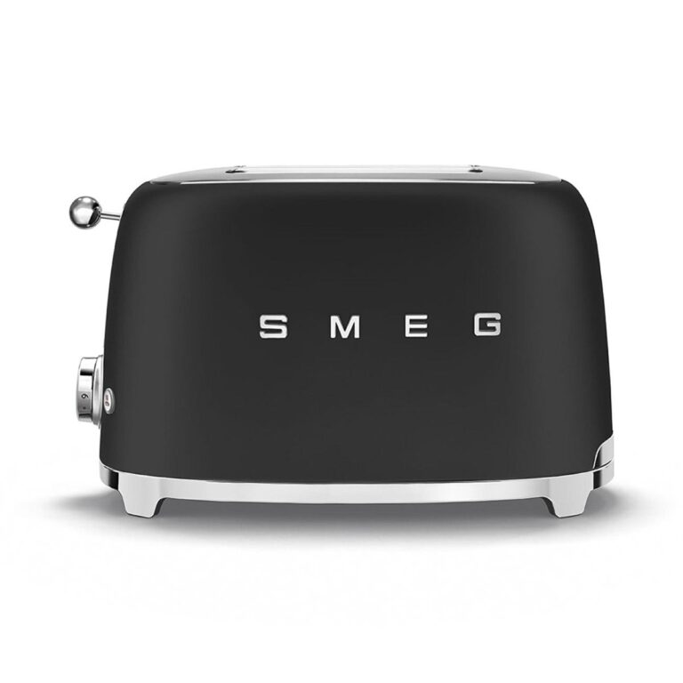 Smeg TSF01BLMUK 50s Retro Style 2 Slice Toaster - Matte Black, Black