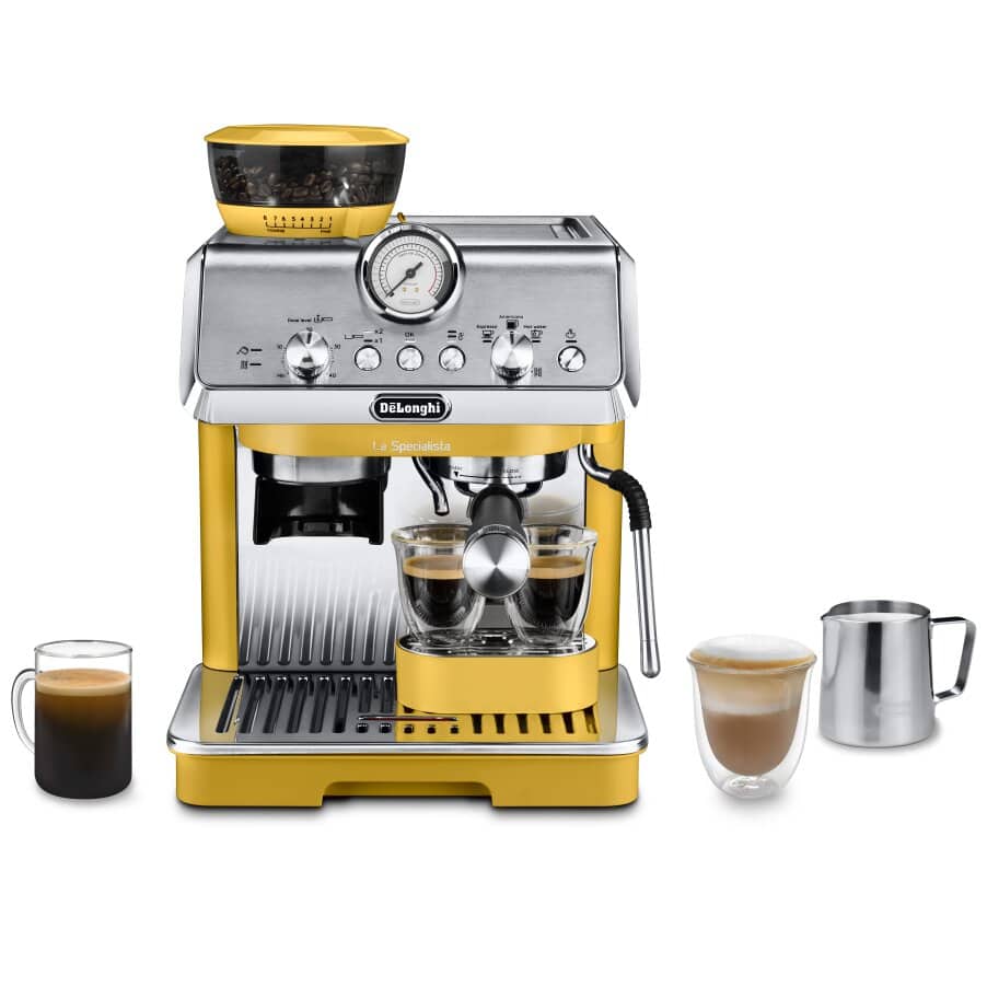 Delonghi La Specialista Arte Compact Manual Bean to Cup coffee machine Yellow - Yellow