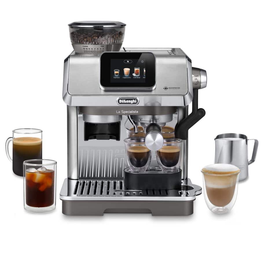 Delonghi La Specialista Touch Manual Pump Bean to Cup Coffee Machine - Metal