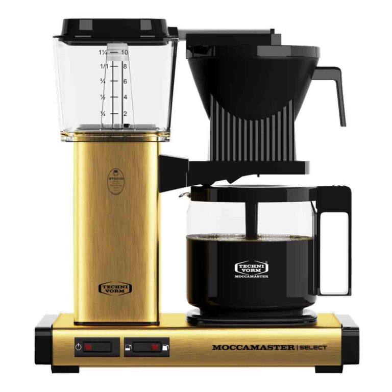 Moccamaster KBG 741 Select Coffee Machine - Brushed Brass, Brown