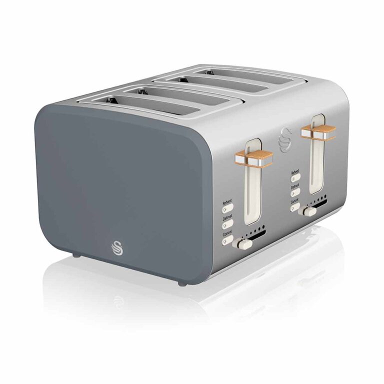 Swan 4 Slice Nordic Toaster 1500W, Grey