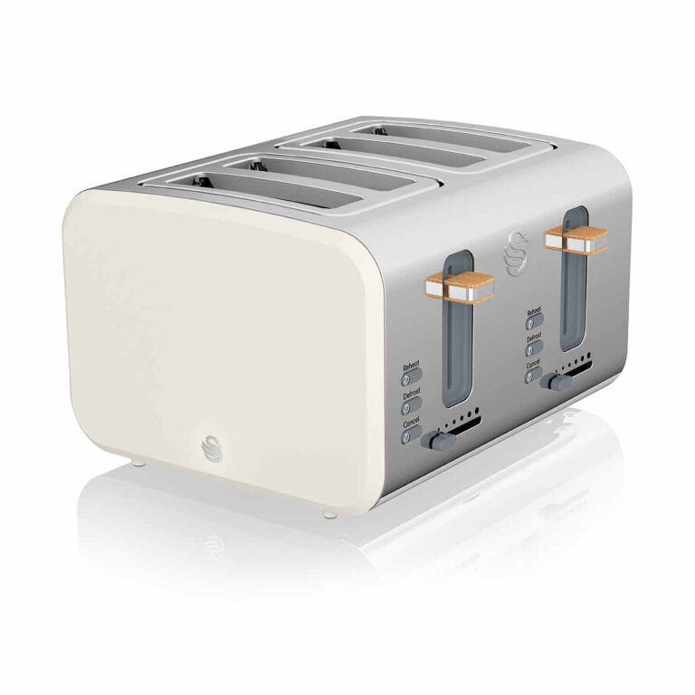 Swan 4 Slice Nordic Toaster 1500W, White