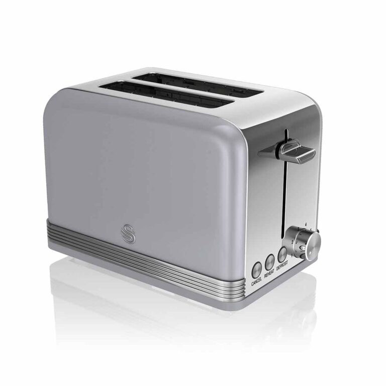 Swan Retro 2 Slice Toaster 815W, Grey