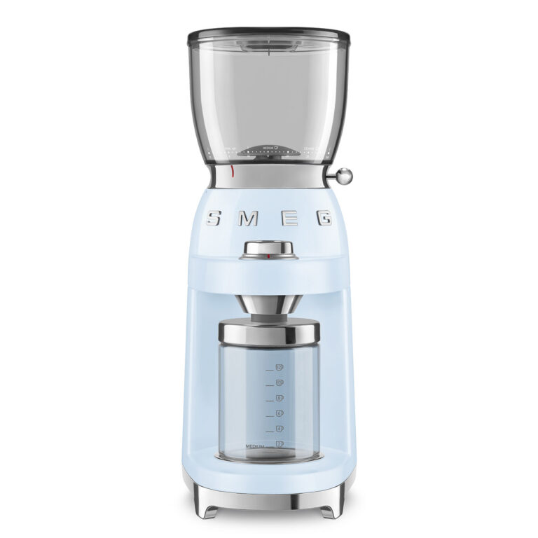 Smeg CGF11PBUK Electric Coffee Grinder - Pastel Blue