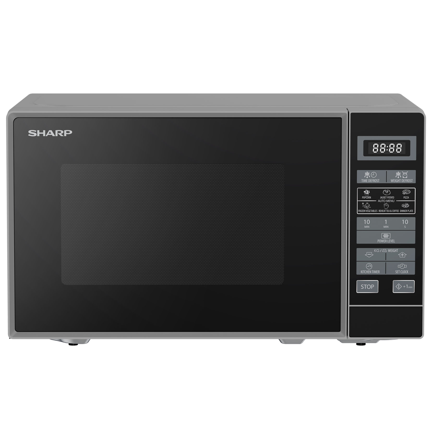 Sharp RDS202TS UK Microwave Oven Silver 20 Litres 800W