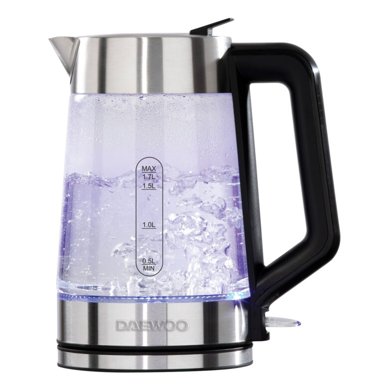 Daewoo SDA2102GE Easy Fill Illuminated Glass Kettle 1 7L 3kW
