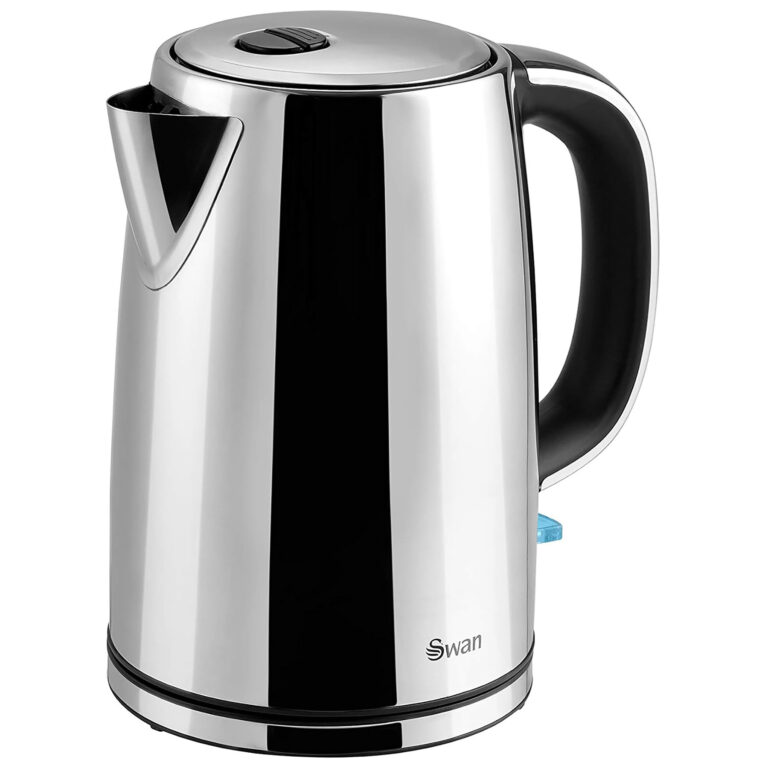 Swan SK14060N Polished Stainless Steel Jug Kettle 1 7L 3kW