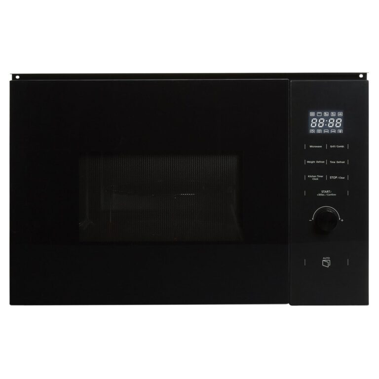 25L Black Built-In 900W Microwave with Grill