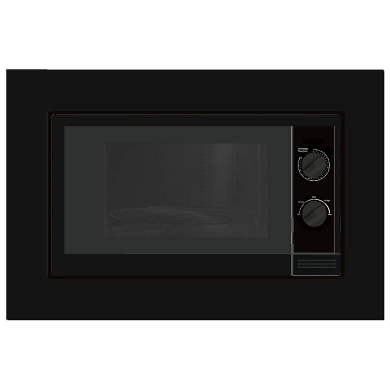 Culina UBMICRO20BK Built In Slim Depth Microwave Oven in Black 700W 20