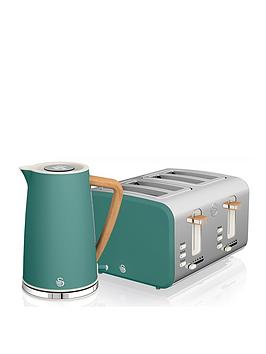 Swan Eejb151 Nordic 4 Slice Toaster And Kettle Set