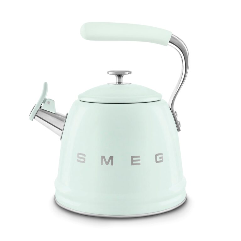 Smeg WKF01PG 50's Retro Style Whistling Kettle - Pastel Green