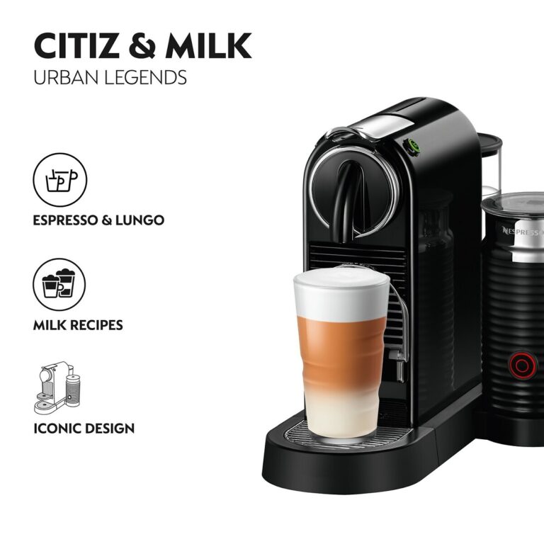 Nespresso by De'longhi Citiz Coffee Pod Machine with Aeroccino