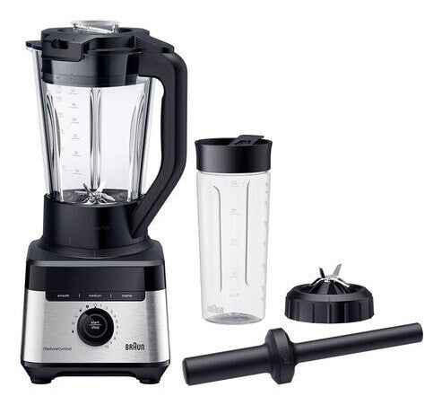 Braun JB 7551 BK Cooking blender 1400 W Black, Stainless steel, Transparent
