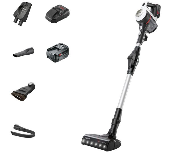 BOSCH Unlimited 7 BCS712GB Dual Battery Cordless Vacuum Cleaner - White & Black