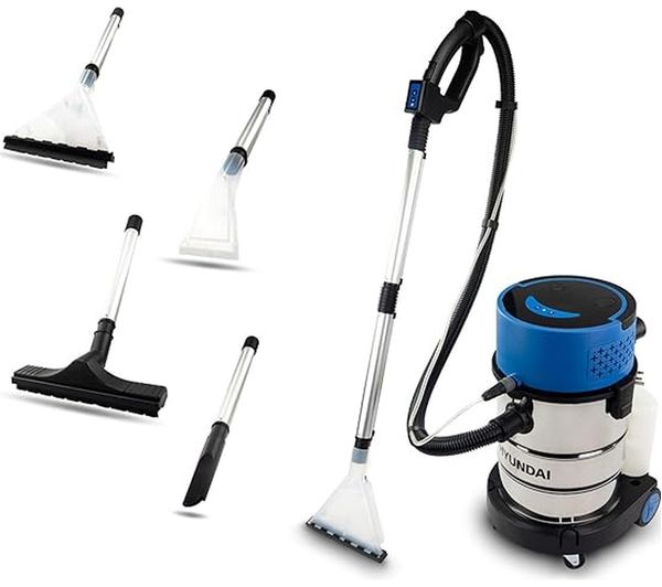HYUNDAI HYCW1200E Cylinder Bagless Vacuum Cleaner - Silver, Black & Blue