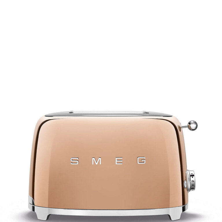 Smeg TSF01RGUK 50's Retro Style 2 Slice Toaster - Rose Gold