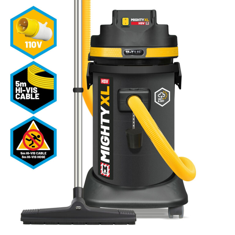 V-Tuf Mighty Xl Hsv M-Class Dust Extractor Wet & Dry Vacuum 37L (110V) Health & Safety Version