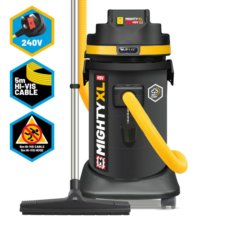 V-Tuf Mighty Xl Hsv M-Class Dust Extractor Wet & Dry Vacuum 37L (240V) Health & Safety Version
