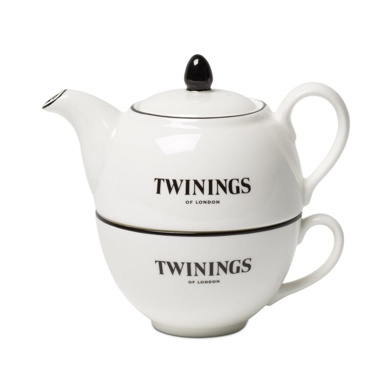 Twinings 216 Strand - Teapot & Mug Set - Perfect for Afternoon Tea - Black - Teaware - Tea for One Set