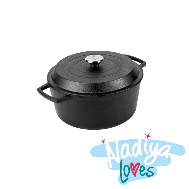 Prestige:Nadiya Hussain: Cast Iron Casserole Dish & Lid - 4.5L