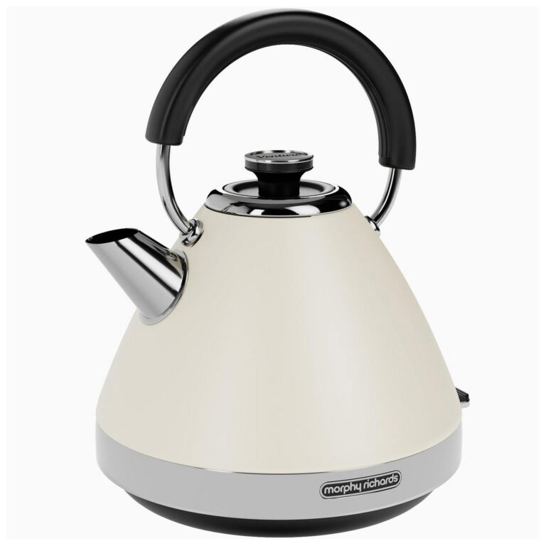 Morphy Richards 100132 Venture Pyramid Rapid Boil Kettle Cream 1 5l 3k