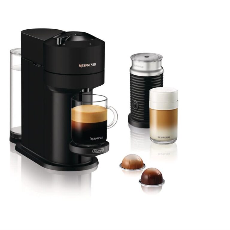 Delonghi Nespresso Vertuo Next Capsule Coffee Machine with Aeroccino Milk Frother