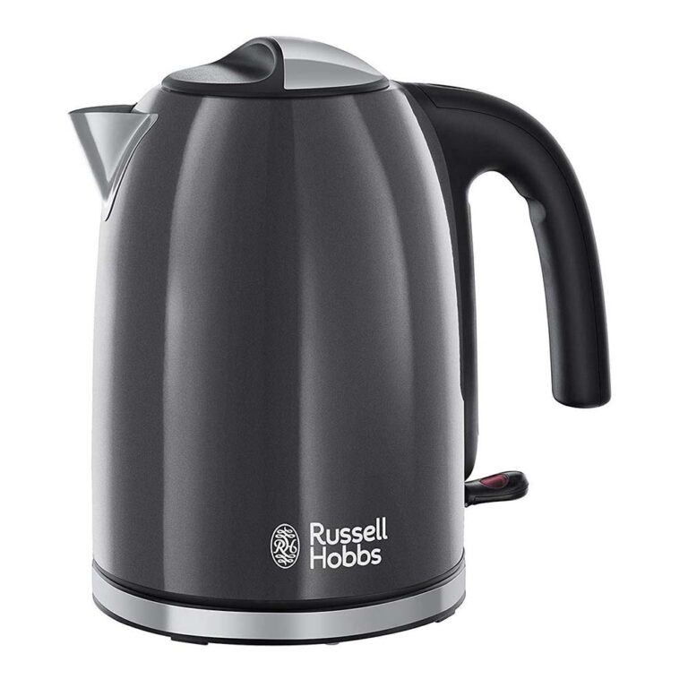 Russell Hobbs Colour Plus Kettle, Storm Grey, 1.7 Litre, 3000w