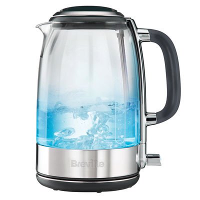 Crystal Clear Glass 1.7L Jug Kettle, Clear