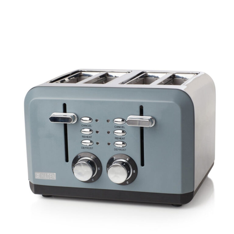 Sabichi Haden Perth Toaster, 4 Slice, Grey