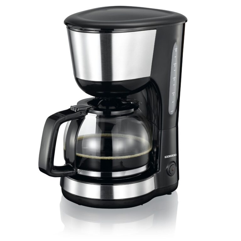 Butler Coffee Maker 1.25L Easy to Use Keep Warm Function Nylon Reusable Filter - Black