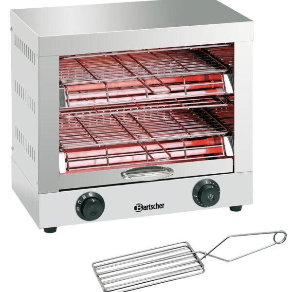 Bartscher Quartz tube toaster, double