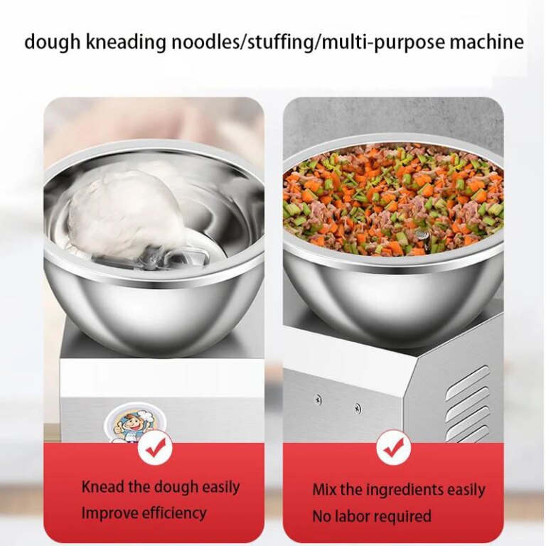 New Fully Automatic Dough Forming Machine, Basin Type Small Flour And Meat Filling Mixer