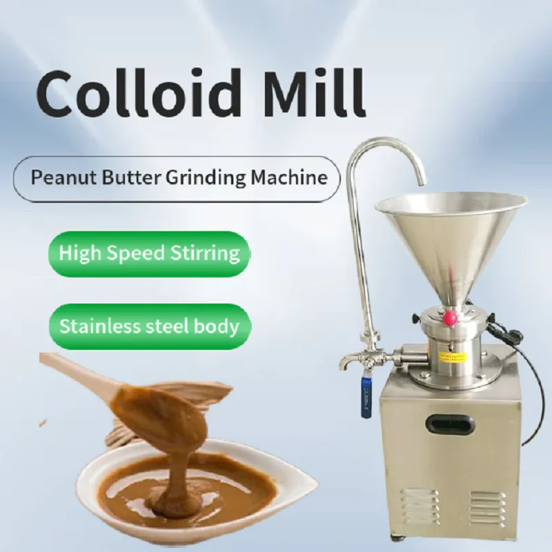 Factory Supply Stainless Steel Grinding Mill Sesame Peanut Butter Making Machine Colloid Mill