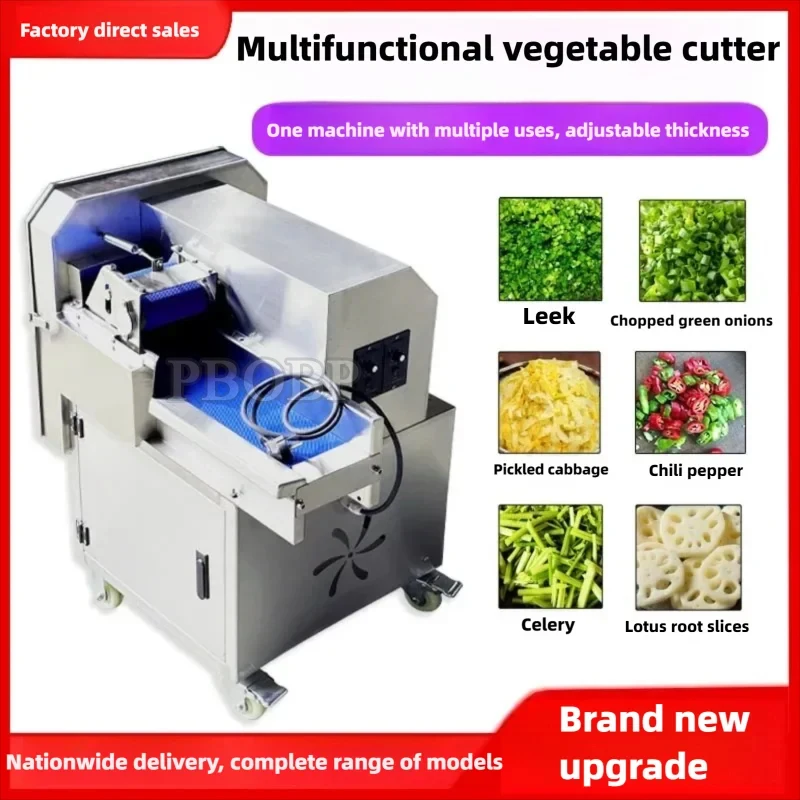 PBOBP Multi-Function Vegetable Slicer Chop/Dice/Shred Stainless Steel Kitchen Machine Food Processor
