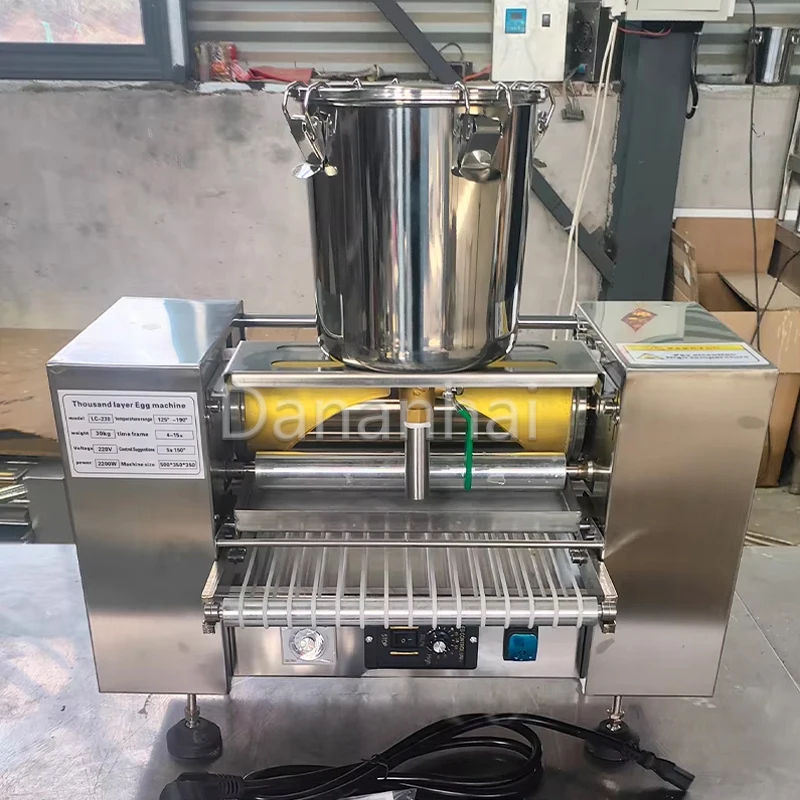 Commercial Electric Thousand Layer Cake Machine, Electric Corn Thin Pancake Making Machine, Customizable In Size