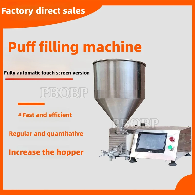Jam Filling Machine 15L Stainless Steel Cream Filler Churros Maker With 3 Nozzles Bread Puffs Donuts Pastry Baking Tool