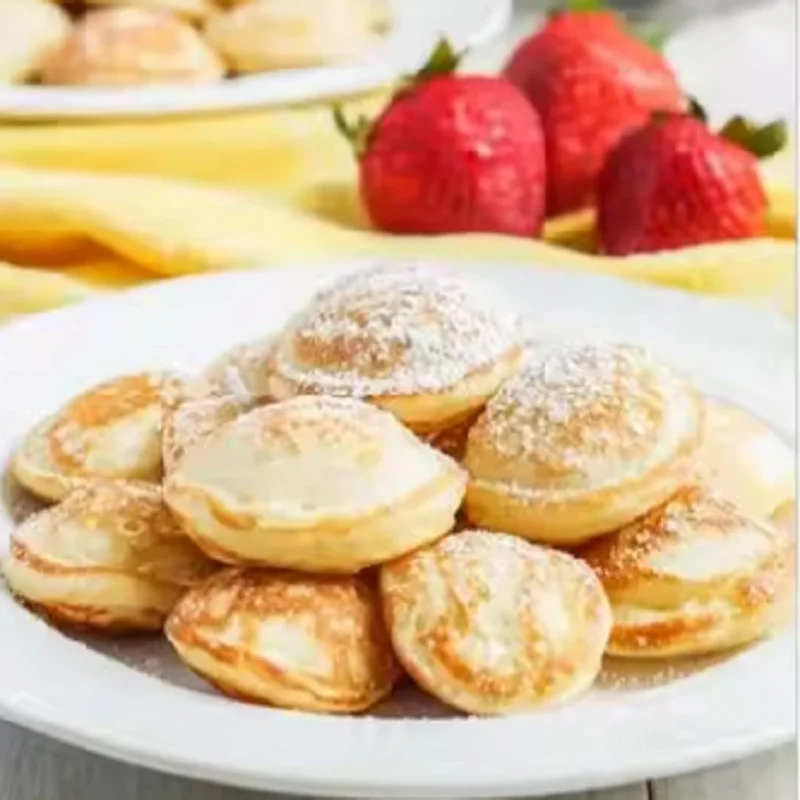 Commercial Heart-Shaped Dutch Pancake Machine 25PCs Pancake Maker Electric Proffertjes Muffin Waffle Maker Machine