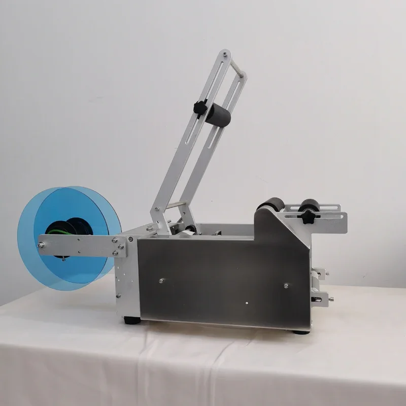 PBOBP Semi Automatic Labeling Machine Label Applicator Printer PET Plastic Bottle Label Dispenser Machine With Date Coder