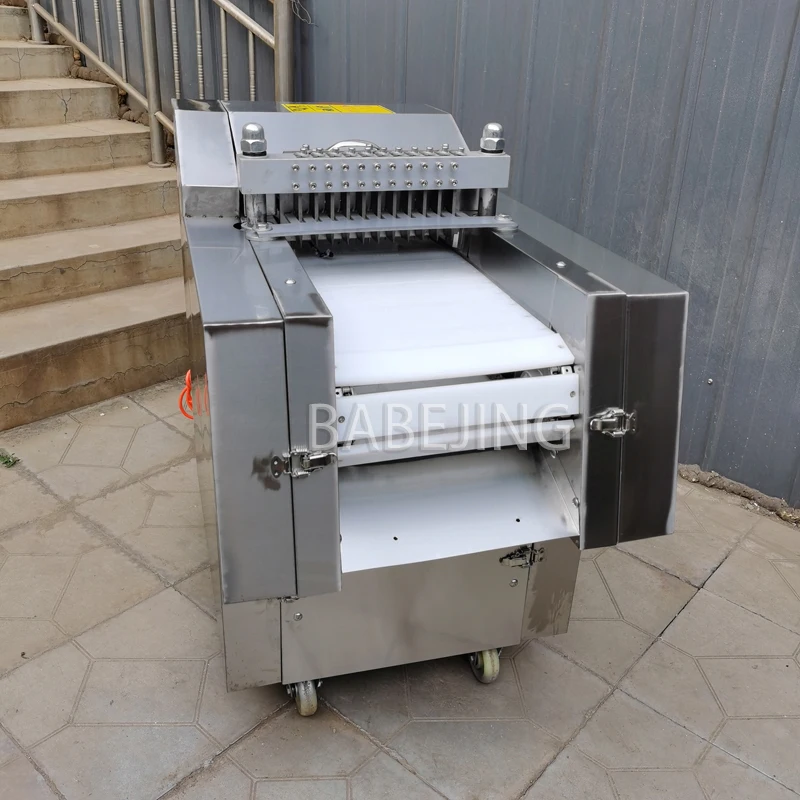 Electric Meat Cutting Machine, Commercial Stainless Steel Rib Cutting Machine, Chicken, Duck, Squid, Frozen Fish Cutting Machine