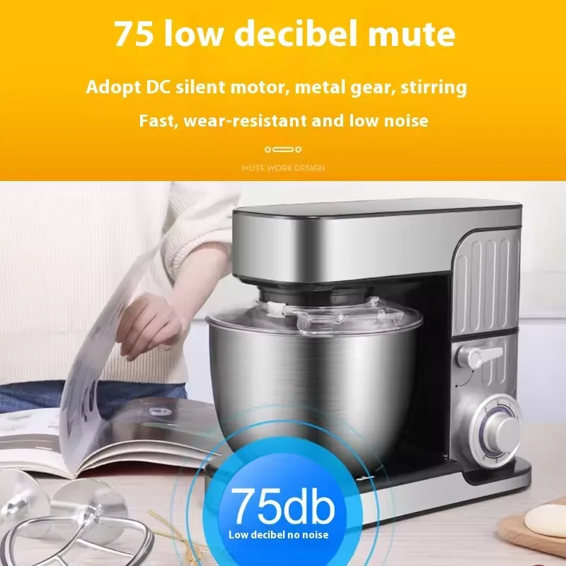 Multifunctional Stainless Steel Kitchen Machines Vegetable Chopper Electric Meat Grinder Food Processor Household Stand Mixer